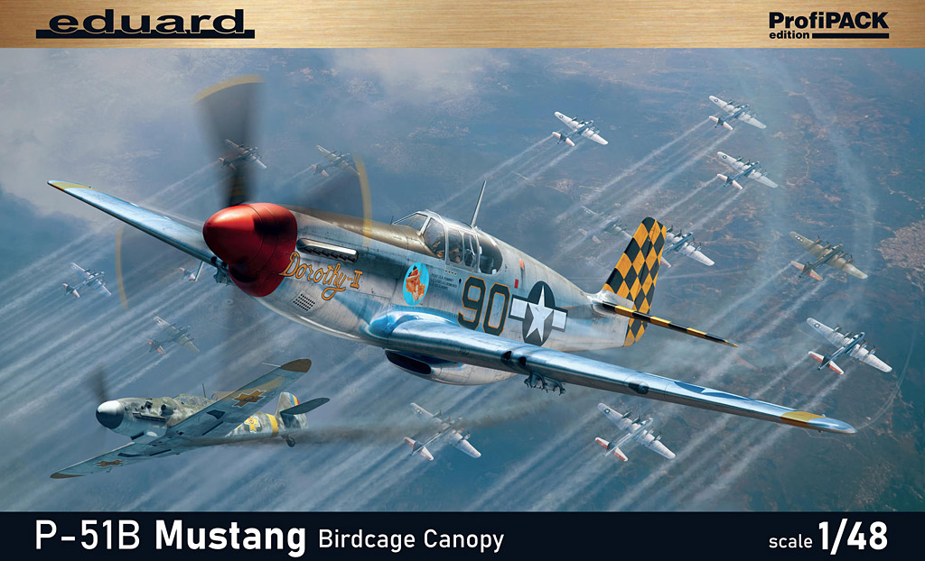 Mehr über den Artikel erfahren P-51B Mustang Birdcage Canopy | ProfiPack | eduard 82107 | 1:48