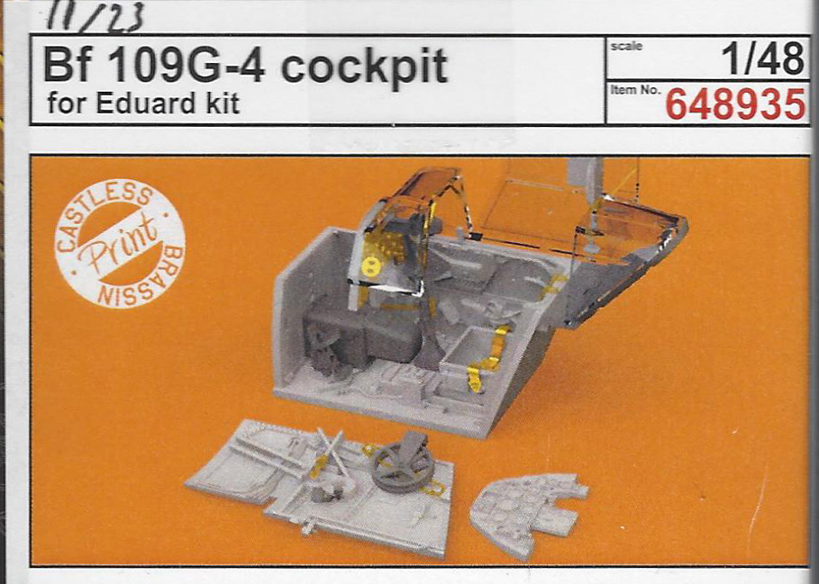 Du betrachtest gerade Bf 109G-4 Cockpit | Brassin Print | eduard 648935 | 1:48
