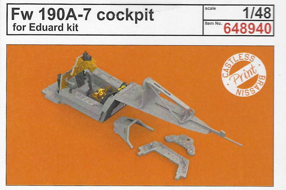 Mehr über den Artikel erfahren Fw 190A-7 Cockpit | Brassin Print | eduard 648940 | 1:48